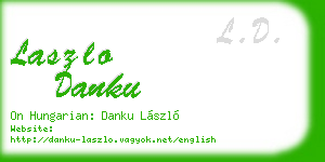 laszlo danku business card