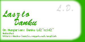 laszlo danku business card